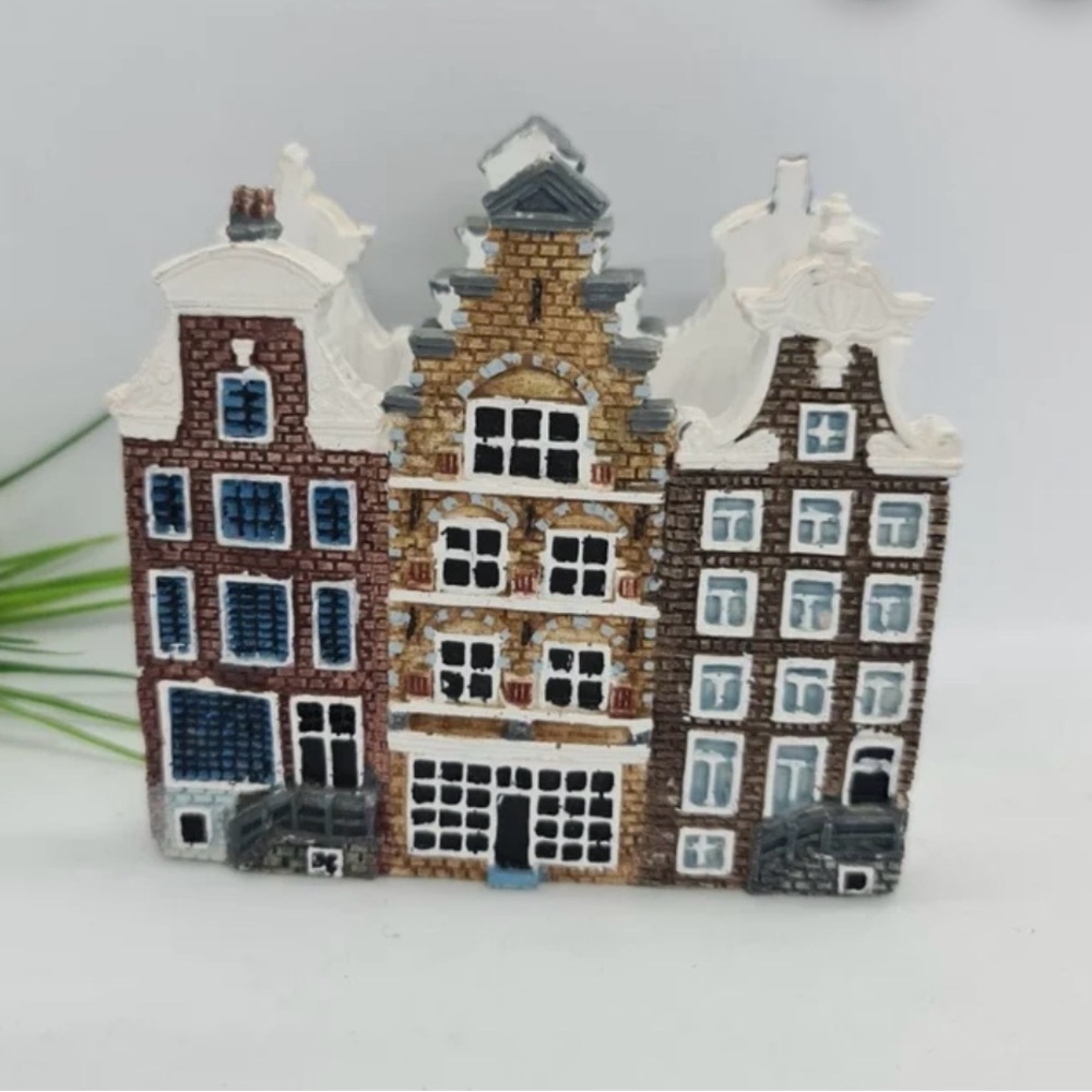 Decorative Amsterdam Canal Homes‎ Vintage Napkin Letter Holder